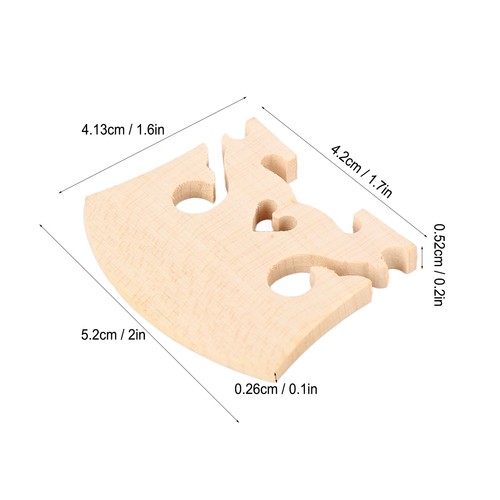 10pcs violin bridge maple - 4/4,