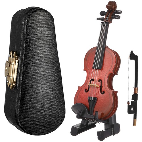 Realistic wood tiny violin - tiny,