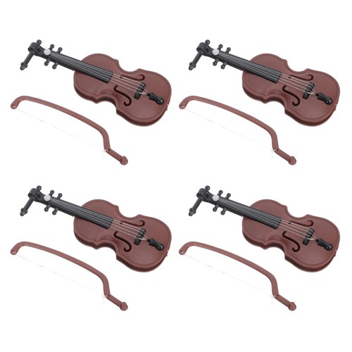 Pcs mini violin plastic - 4,