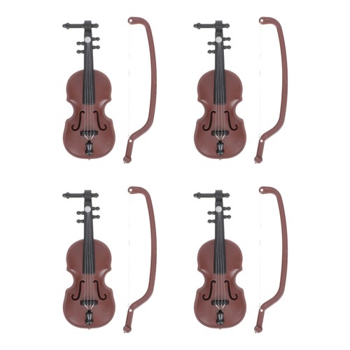 4pcs miniature violin models - miniature,
